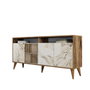 Hanah Home Milan 160 - Nogal y mármol blanco